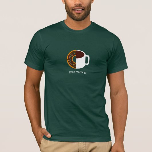 Krapfen und Kaffee T-Shirt (Vorderseite)