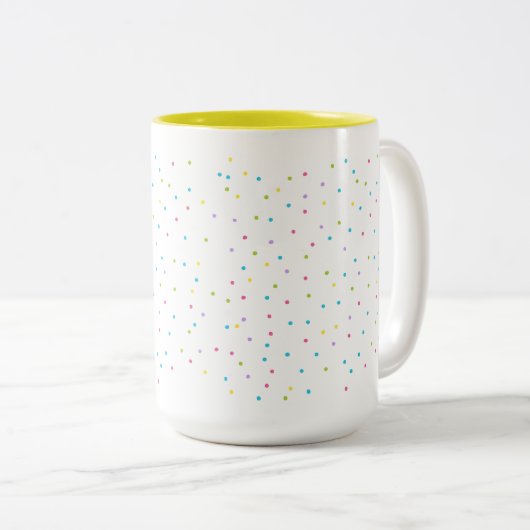 Krapfen vergessen, dass besprüht zweifarbige tasse (VorderseiteRechts)