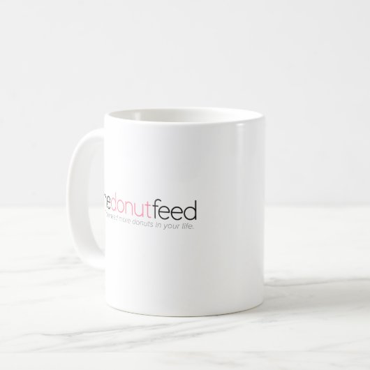 "Krapfen vergessen Sie über mich" Tasse - (Vorderseite Links)