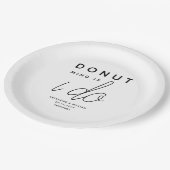 Krapfen-Verstand, wenn ich einfachen Pappteller (Schrägansicht)