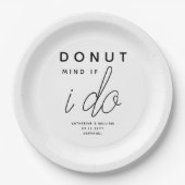 Krapfen-Verstand, wenn ich einfachen Pappteller (Vorderseite)