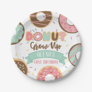 Krapfen wachsen den kundengerechten Pappteller -