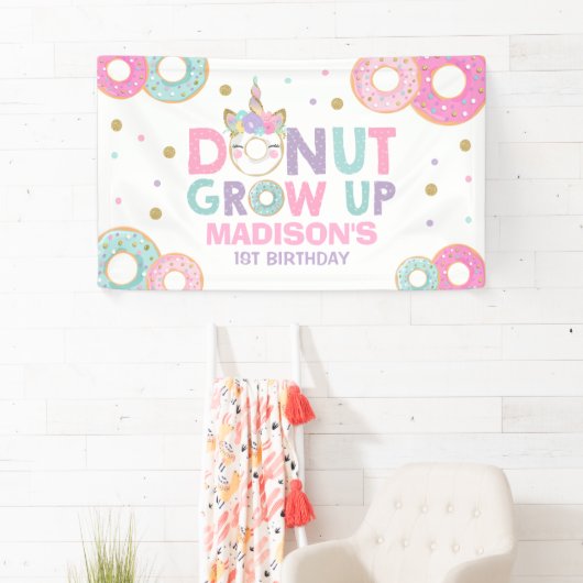 Krapfen wachsen Party-Fahnen-Krapfen u. Banner (Insitu)