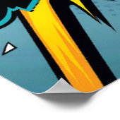 KRASCH! Schmetterter Pop Kunstexplosion Poster (Ecke)