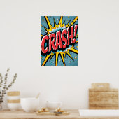 KRASCH! Schmetterter Pop Kunstexplosion Poster (Küche)