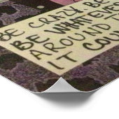 KRASCH, STUPID, ALBERN SEIN, WEIRD SEIN, POSTER (Ecke)