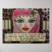 KRASCH, STUPID, ALBERN SEIN, WEIRD SEIN, POSTER (Vorne)