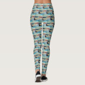 KRASCHEN VON OZEAN WAVES Leggings (Rückseite)