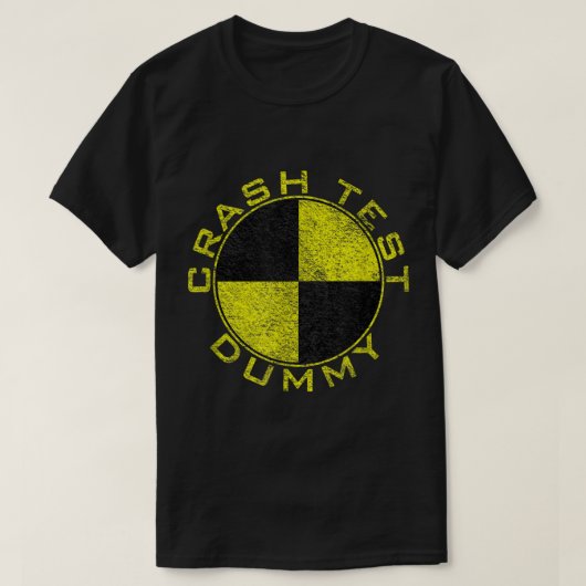 KRASH TEST DUMMY COSTUME, ALS WÄRE ICH EIN KRASH T T-Shirt (Design vorne)