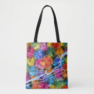 Krasnojarsk Russland Stadt Karte Tasche