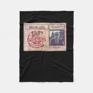 Krasnov Trump Russische Ostpolitische Satire Fleecedecke