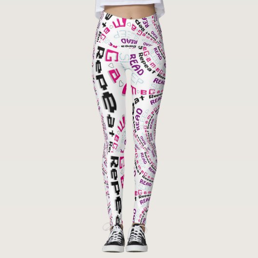 Krass Chic Gamer Geek Lifestyle Leggings (Vorderseite)