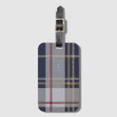 Krass Kariert Gepäckanhänger (Vorderseite Vertikal)