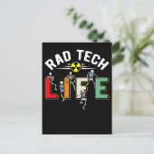 Krass Tech Life Skelette Xray Funny Radiology Postkarte (Stehend Vorderseite)