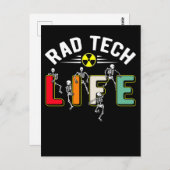 Krass Tech Life Skelette Xray Funny Radiology Postkarte (Vorne/Hinten)