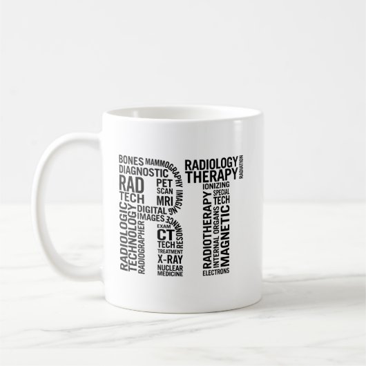 Krass Tech Radiologie RT Kaffeetasse (Links)