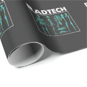 Krass Tech Skeleton Xray Bones Radiologiker Geschenkpapier (Rolleneckpunkt)