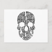 Krass Tech Skull Technologe Xray Radiology Tech Postkarte (Vorderseite)