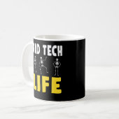 Krass Tech Spaß Skelette Xray Radiology Kaffeetasse (Vorderseite Links)