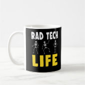 Krass Tech Spaß Skelette Xray Radiology Kaffeetasse (Links)