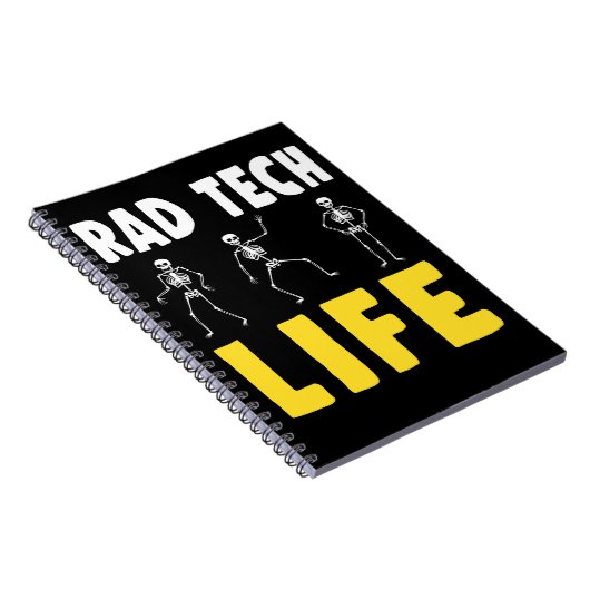 Krass Tech Spaß Skelette Xray Radiology Notizblock (Rechte Seite)