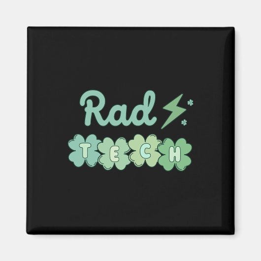 Krass Tech St Patricks Day Xray Irish Lucky Radiol Magnet (Vorne)