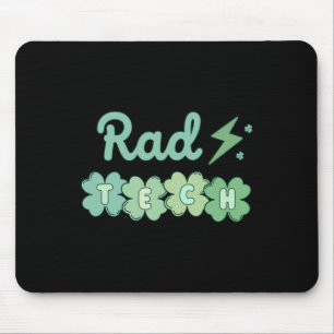 Krass Tech St Patricks Day Xray Irish Lucky Radiol Mousepad