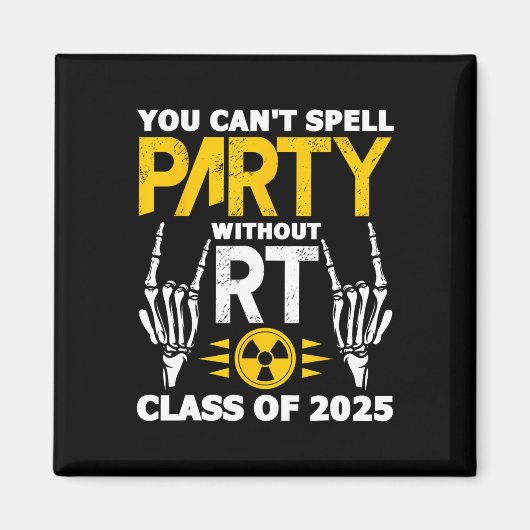 Krass Tech Student Rt Cl von 2025 Radiology Gradua Magnet (Vorne)