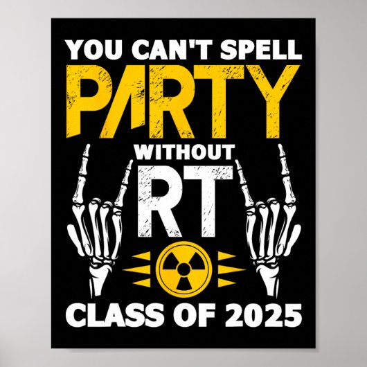 Krass Tech Student Rt Cl von 2025 Radiology Gradua Poster (Vorne)