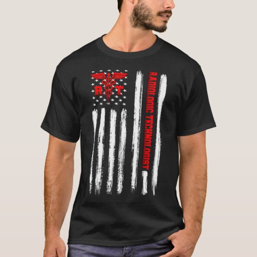 Krass Tech Wee, Radiologiker der amerikanischen Fl T-Shirt (Vorderseite)