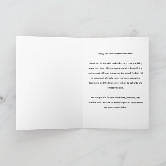 Krass Tech Wertschätzung Dankeschön-Karte Dankeskarte (Innenseite)