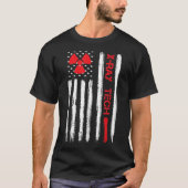 Krass Tech X-Ray Technologe Tech American Flag T-S T-Shirt (Vorderseite)