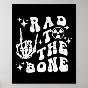 Krass zum Knocheleton-Rock-HandHalloween Poster