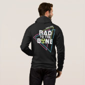 "Krass zum Knochen" Radiologie Zip Hoodie (Mens) (Schwarz voll)