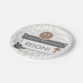 Krasse Coole Typ Boys's Geburtstagspult Pappteller (Schrägansicht)