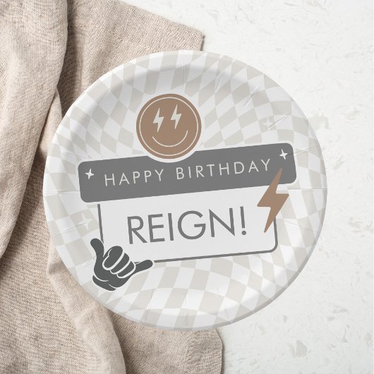 Krasse Coole Typ Boys's Geburtstagspult Pappteller