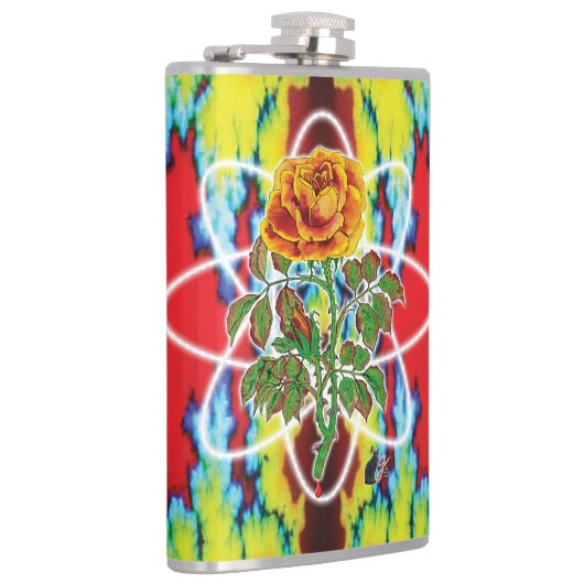 Krasse Krasse Rose Flachmann (Rechts)