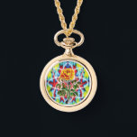Krasse Krasse Rose Frauenkette Armbanduhr<br><div class="desc">Das Hintergrundbild ist feuchtes Fraktal mit brennenden Energiefingern. Über dieser mathematischen Manifestation wächst die Krasse Krasse Rose mit ihrem Halo der sich drehenden Elektronen, der ein Symbol für Schönheit, Mysterium, Power und Leidenschaft darstellt. Du und andere um dich herum könnten durch seinen Power bestrahlt werden. Aber auf eine gute Weise....</div>