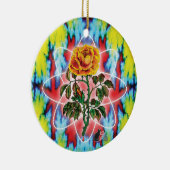 Krasse Krasse Rose Keramik Ornament (Rechts)