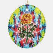 Krasse Krasse Rose Keramik Ornament (Links)