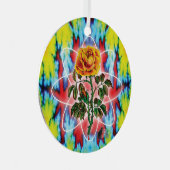 Krasse Krasse Rose Ornament Aus Metall (Vorderseite Rechts)