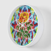 Krasse Krasse Rose Wall Clock Uhr (Winkel)