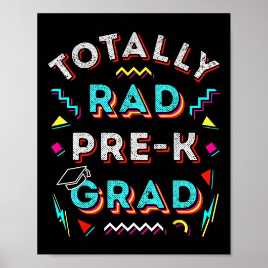 Krasse Pre-k Grad Geschenk Spaß Junge Girl Prek Ab Poster (Vorne)