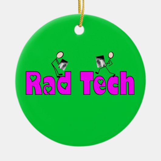 Krasse Tech-Weihnachtsverzierung Keramikornament (Vorne)