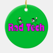 Krasse Tech-Weihnachtsverzierung Keramikornament (Hinten)