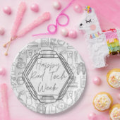 Krasse Tech-Woche Pappteller (Party)