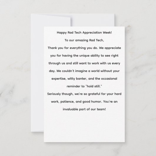 Krasse Technik Dankeskarte (Rückseite)