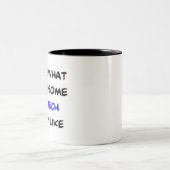 krasse Technologie, phantastisch Zweifarbige Tasse (Mittel)