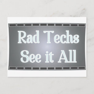 Krasse Techs sehen alles (X-Ray Film) Postkarte