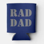 Krasse Vater Marine blau & grau moderne Typografie Dosenkühler (Vorderseite)